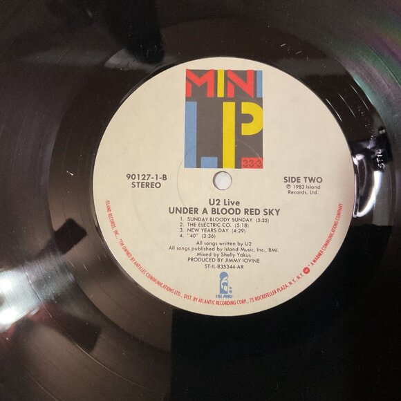 U2 Under A Blood Red Sky Live Album Vinyl Record Mini LP 1983 - Picture 6 of 7